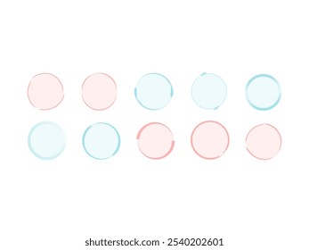 Round Frame Shape Element Set