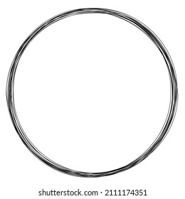 Round frame skein of wire black circular wound frame