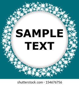 Round frame with stars 