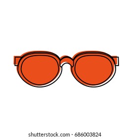 round frame sunglasses icon image 