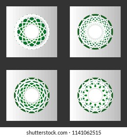 Round frame. Vector element for your creativity
