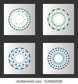 Round frame. Vector element for your creativity