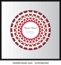Round frame. Vector element for your creativity