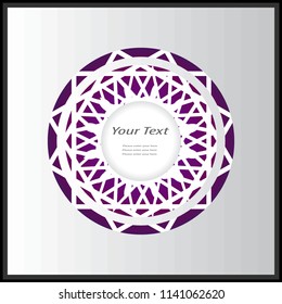 Round frame. Vector element for your creativity