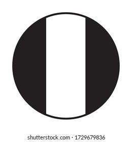 round france flag icon over white background, line style, vector illustration