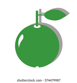 round fruit Apple vector illustration