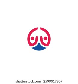 round G logo icon element technology