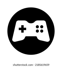 Round game controller button. Gamepad icon. Vector.