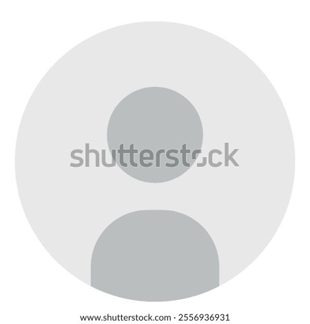 Round Generic User Icons  isolated on a white background