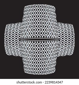 Ornamentos geométricos redondos - material vectorial