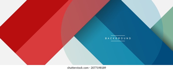 Round geometric shapes lines and circles. Vector template for wallpaper banner background or landing page