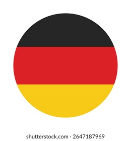 Round Germany flag emblem design element