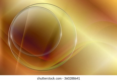 The round glass elements on glossy metallic background