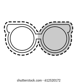 round glasses frame icon image 
