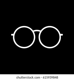 Round glasses icon