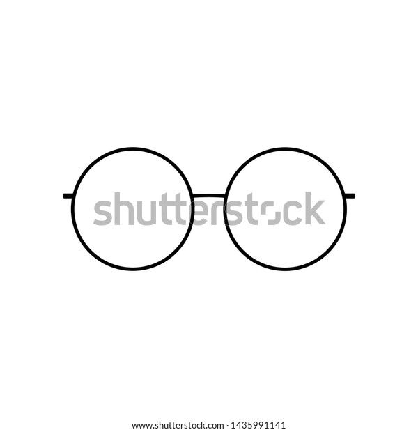 round glasses silhouette