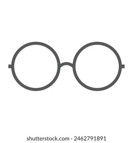 round glasses icon vector illustration
