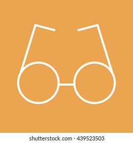 Round glasses icon vector illustration