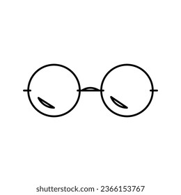 round glasses optical line icon vector. round glasses optical sign. isolated contour symbol black illustration