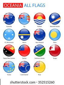 Round Glossy Flags Of Oceania - Full Vector Collection
Vector Set of Flag Icons:
Australia and Oceania

