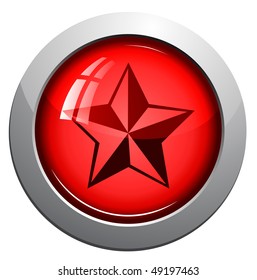 round glossy web office icon