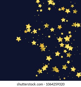 Round gold confetti. Glitter vector celebrate background. Watercolor golden sparkles and dots. Explosion backdrop. Christmas party invitation card template. Falling gold confetti. Glitter background. 