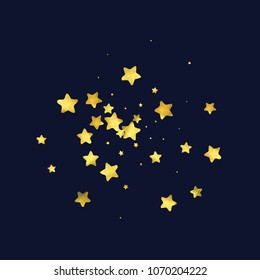 Round gold confetti. Glow vector celebrate background. Watercolor golden sparkles and dots. Explosion backdrop. Luxury invitation card template. Falling gold confetti. Glitter background. 