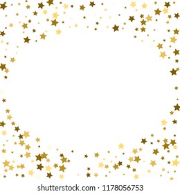 Round Gold Frame Border Random Scatter Stock Vector (Royalty Free ...