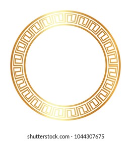 round  gold frame  design