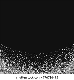 Round gold glitter. Abstract bottom on black background. Fine vector illustration.