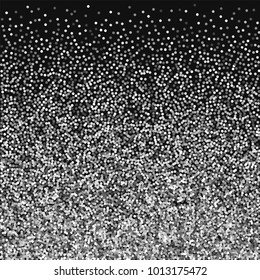 Round gold glitter. Bottom gradient on black background. Captivating vector illustration.