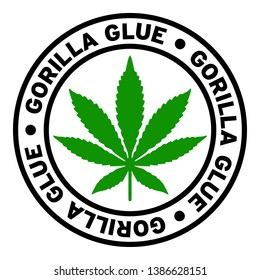 Round Gorilla Glue Marijuana Strain Clipart