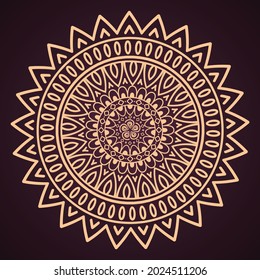 Runde Gradientenmandala auf weißem, isoliertem Hintergrund. Rundmuster in Form von Mandala für Henna, Mehndi, Tattoo, Dekoration. Dekorative Ornamente im orientalischen Stil