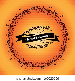 Round gradient mosaic background.