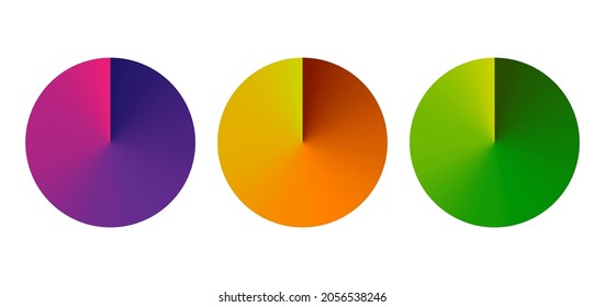 Round gradient set with modern abstract backgrounds. Colorful fluid covers for calendar, brochure, invitation, cards. Trendy vibrant color. Template with round gradient set for screens and mobile app