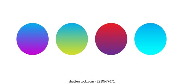 round gradient vector. gradient style - stock vector.	
