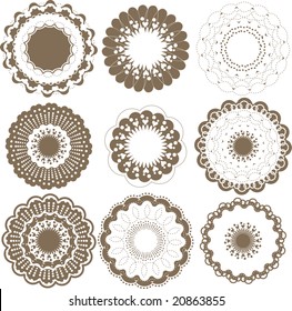 round graphic elements set 02