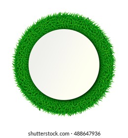 round grass paper
