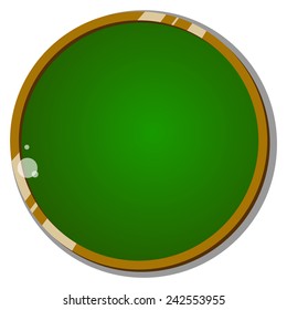 round green Board on white background with space for text vector