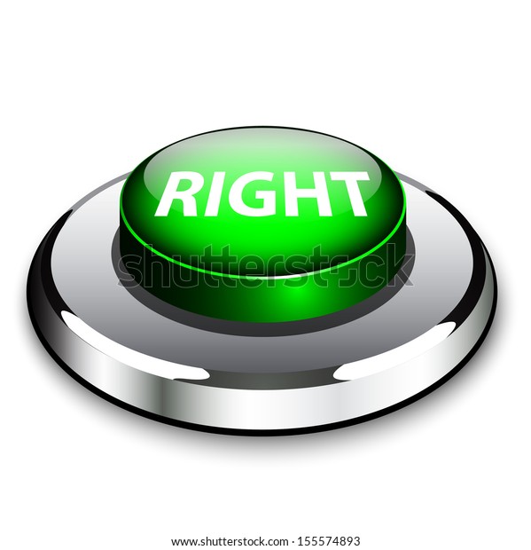 Round Green Button Metal Light Word Stock Vector (Royalty Free) 155574893