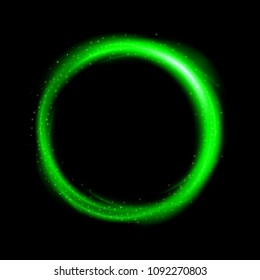 Round green light twisted, Suitable for product advertising, product design, and other. Vector Illustration