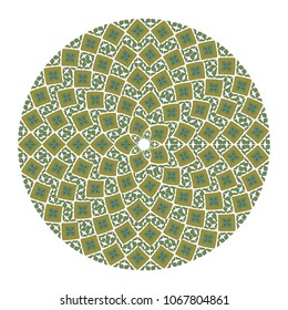 round green mosaic
