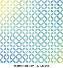 Round green pattern