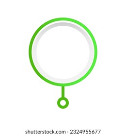Round green unit for chart vector design element. Abstract customizable symbol for infographic with blank copy space. Editable shape for instructional graphics. Visual data presentation component