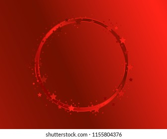 Round greeting frame