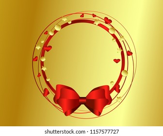 Round greeting frame