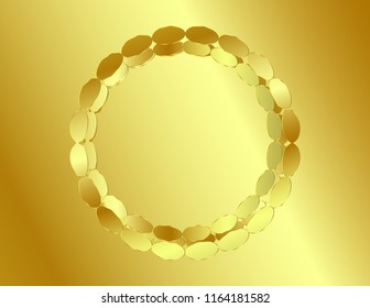 Round greeting frame