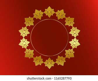 Round greeting frame