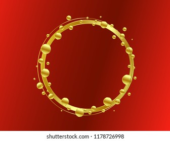 Round greeting frame