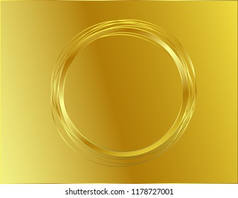 Round greeting frame